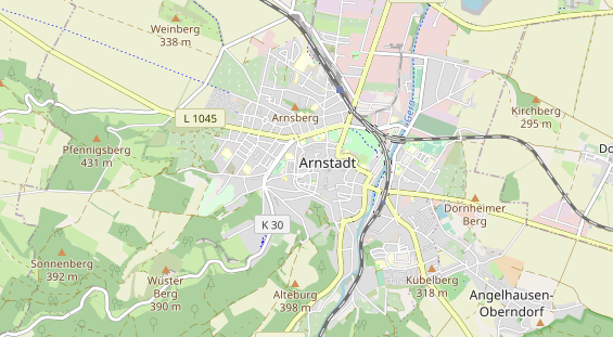 Restaurant auf Karte