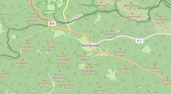 Restaurant auf Karte