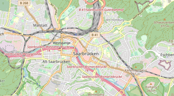 Restaurant auf Karte