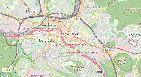 Restaurant auf Karte