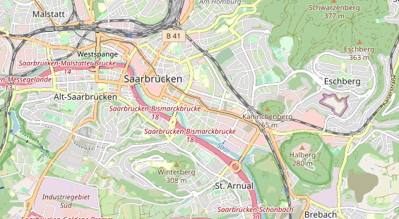 Restaurant auf Karte