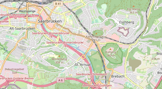 Restaurant auf Karte