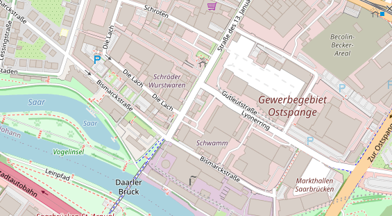 Restaurant auf Karte