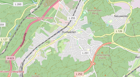 Restaurant auf Karte