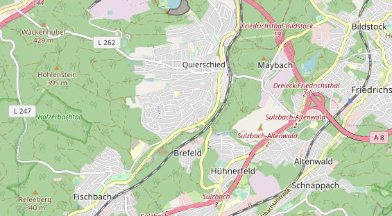 Restaurant auf Karte