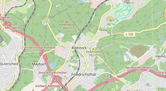 Restaurant auf Karte