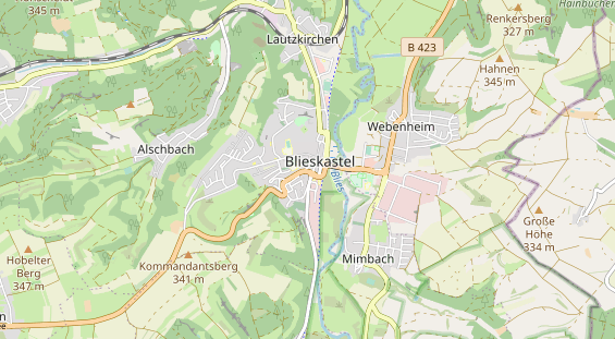 Restaurant auf Karte