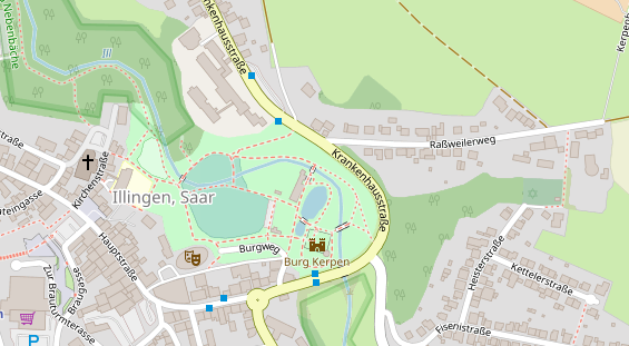 Restaurant auf Karte