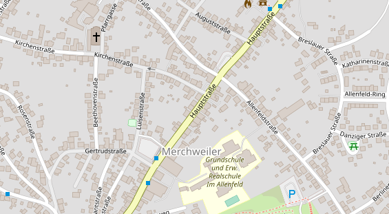 Restaurant auf Karte