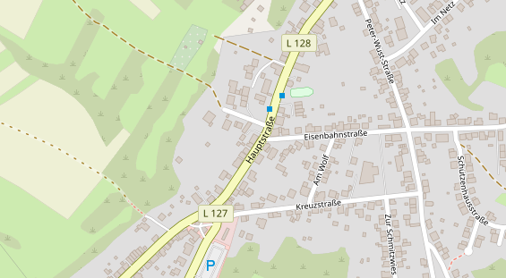 Restaurant auf Karte