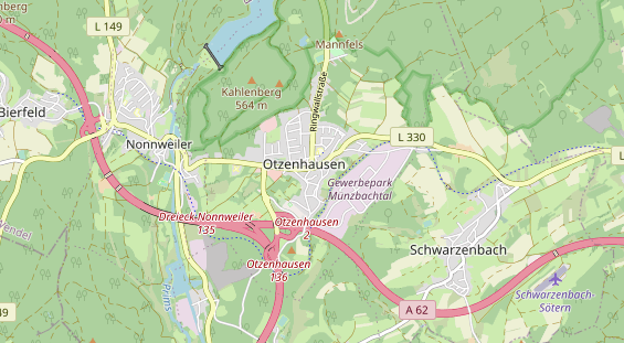 Restaurant auf Karte