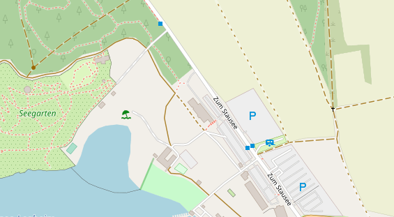 Restaurant auf Karte