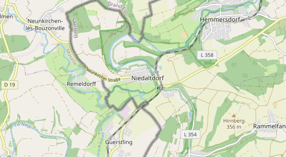 Restaurant auf Karte