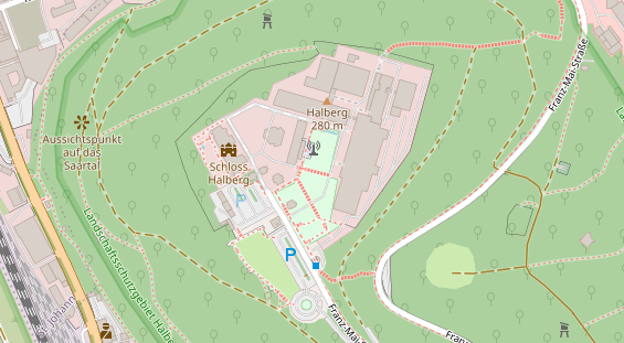 Restaurant auf Karte