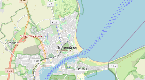 Restaurant auf Karte