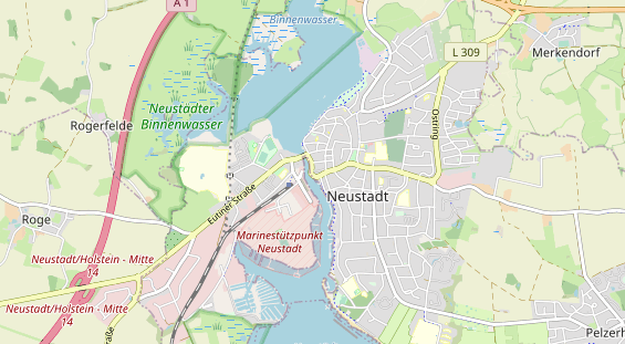 Restaurant auf Karte