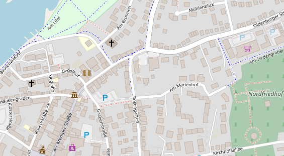 Restaurant auf Karte