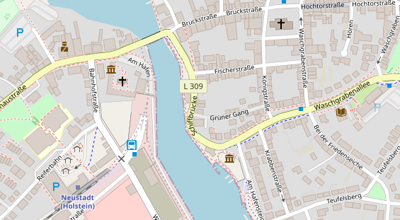 Restaurant auf Karte