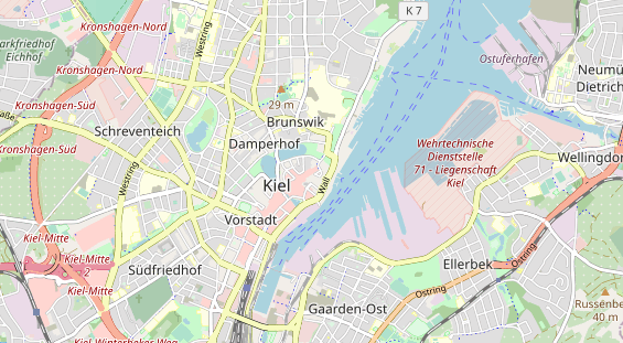 Restaurant auf Karte