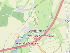 Restaurant auf Karte