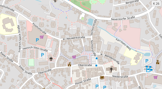 Restaurant auf Karte