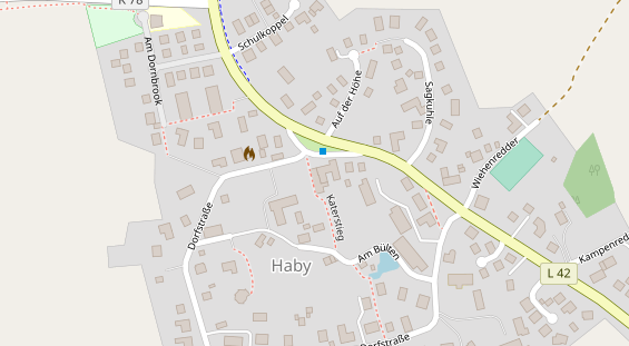 Restaurant auf Karte