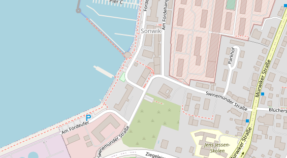 Restaurant auf Karte