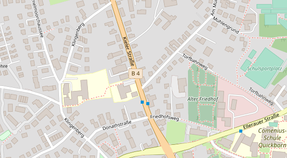 Restaurant auf Karte