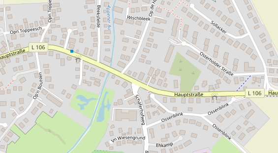 Restaurant auf Karte