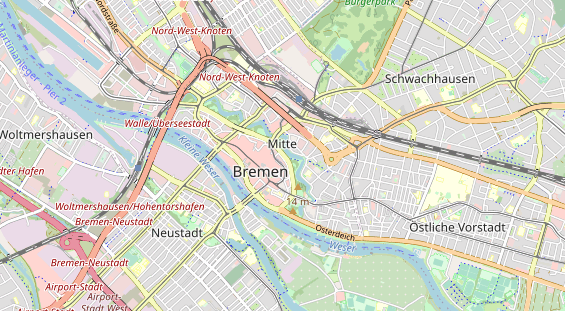 Restaurant auf Karte