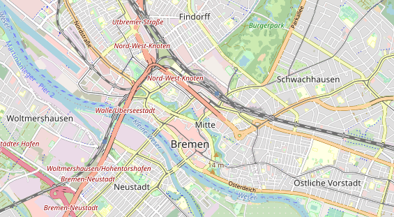 Restaurant auf Karte