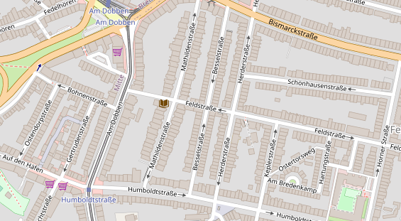 Restaurant auf Karte