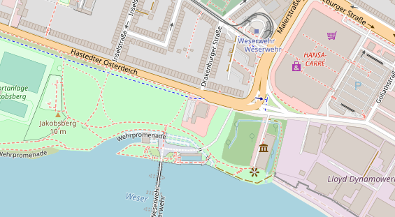 Restaurant auf Karte