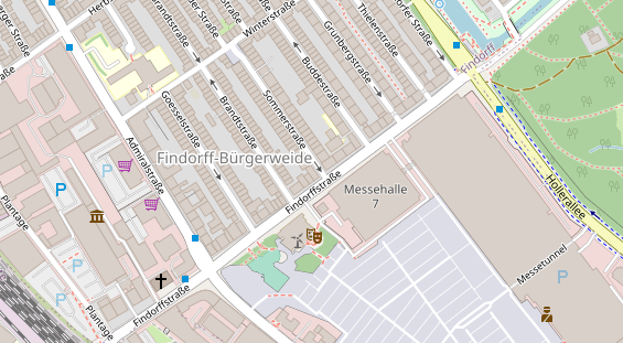 Restaurant auf Karte