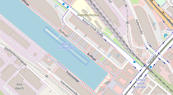 Restaurant auf Karte