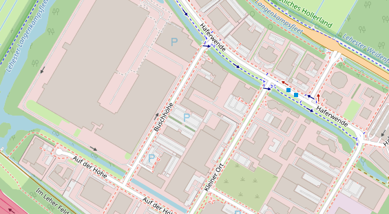 Restaurant auf Karte