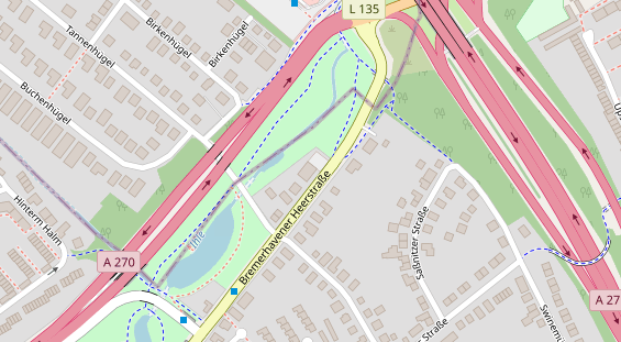 Restaurant auf Karte