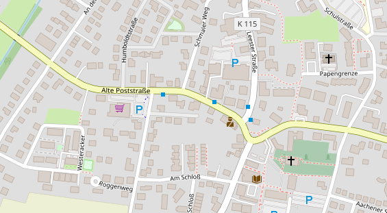 Restaurant auf Karte