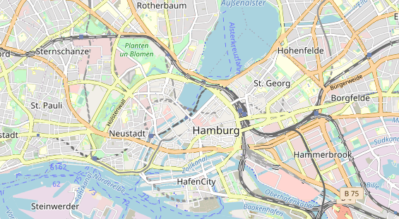 Restaurant auf Karte