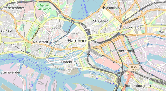 Restaurant auf Karte