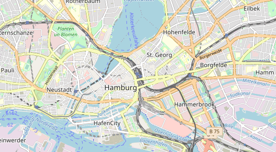 Restaurant auf Karte