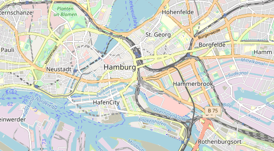 Restaurant auf Karte