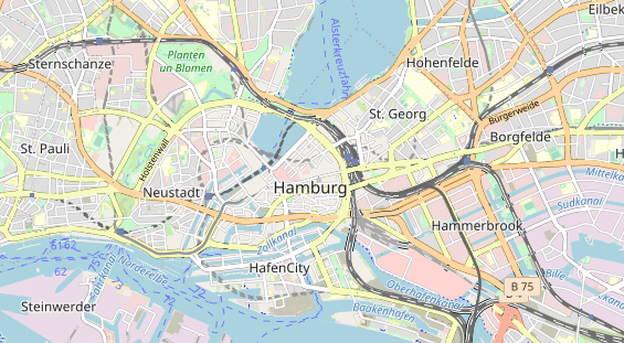 Restaurant auf Karte