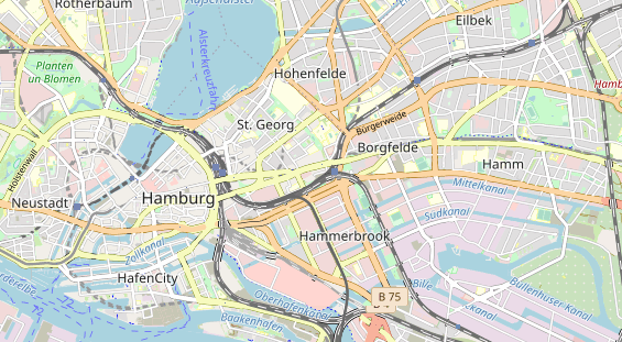 Restaurant auf Karte