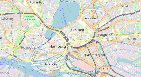 Restaurant auf Karte