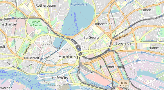 Restaurant auf Karte