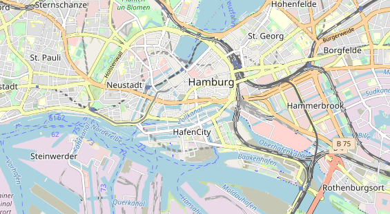 Restaurant auf Karte