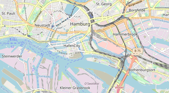 Restaurant auf Karte