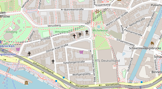 Restaurant auf Karte