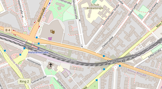 Restaurant auf Karte